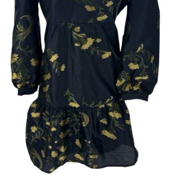 Tuckernuck | NEW Navy Jasmine Vine Jacquard Formal Palmerston Dress Size L - Picture 10 of 11